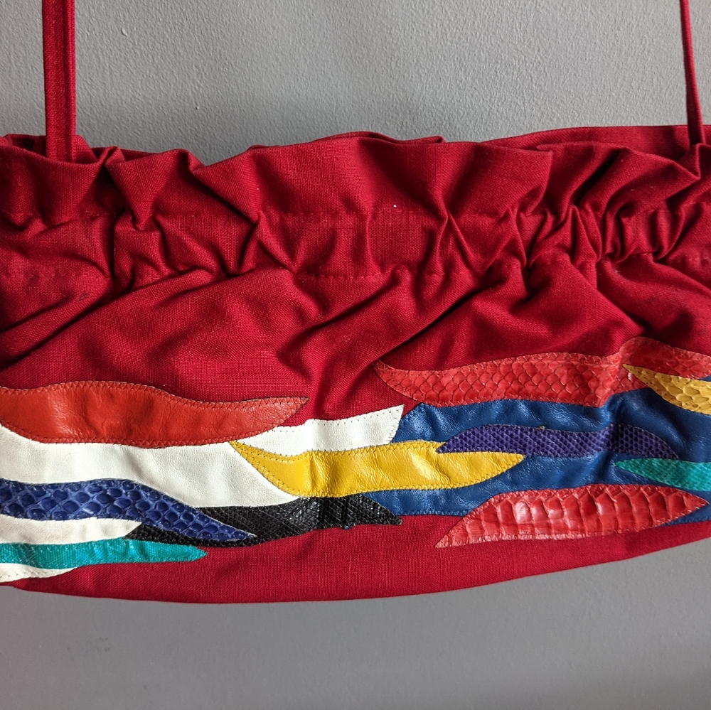 One of a kind Retro Burgundy Purse